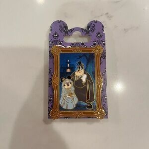 Disney Minnie Mouse & Pete Phantom Manor Pin